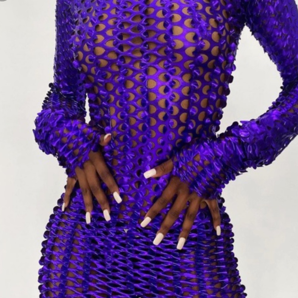 Women’s purple mini dress